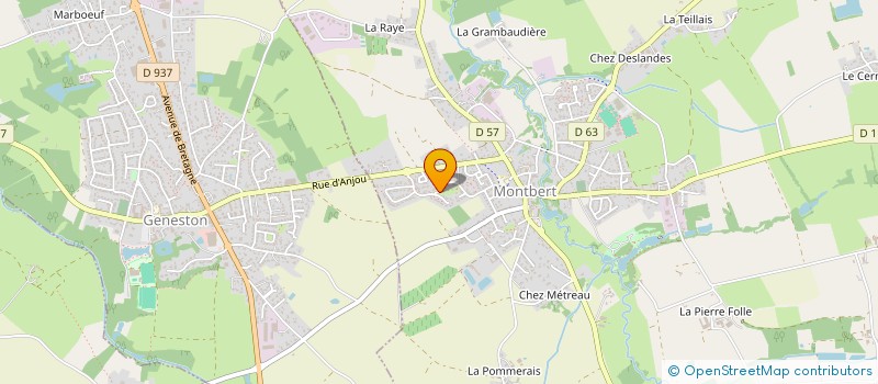 localisation de l'entreprise JEANNEAU  MONTBERT