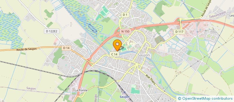 localisation de l'entreprise JEANNEAU ET CIE à SAUJON