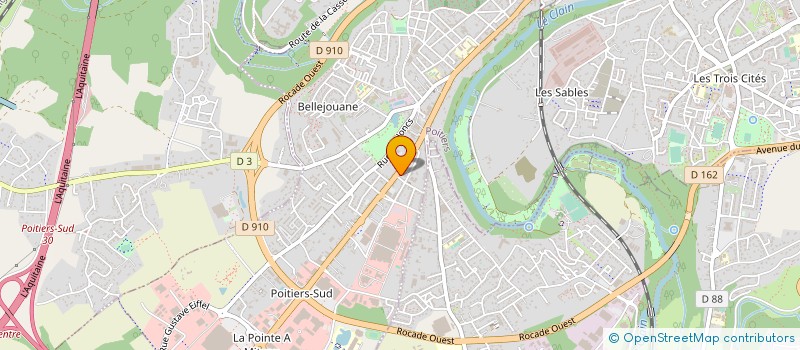 localisation de l'entreprise JEANNEAU PAYSAGISTE  POITIERS