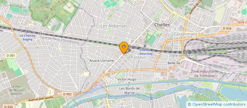 localisation de l'entreprise JEANNELISE  CHELLES