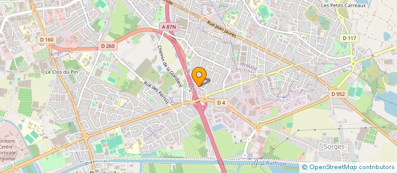 localisation de l'entreprise JEANNETTE & MARIUS  LES PONTS-DE-CE