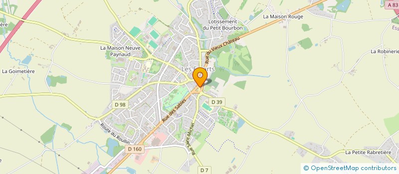 localisation de l'entreprise JEANNIERE  ESSARTS-EN-BOCAGE