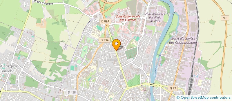 localisation de l'entreprise JEANNIN SAINT-ANDRE-LES-VERGERS à AUXERRE