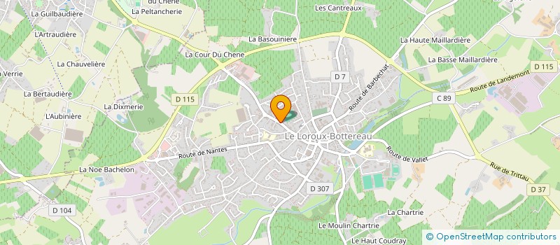 localisation de l'entreprise JEANNINE ET JEAN CLAUDE COUILLAUD à LE LANDREAU