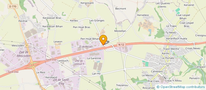 localisation de l'entreprise JEANNINE GAC  PLOUEDERN