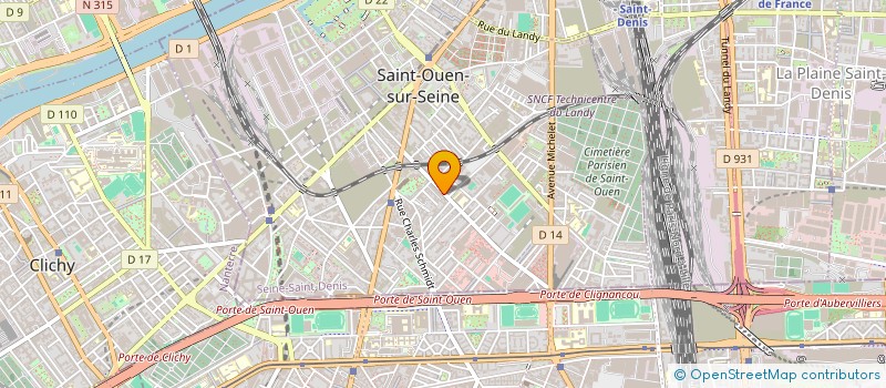 localisation de l'entreprise JEANNINE LANGLOIS à SAINT-OUEN-SUR-SEINE