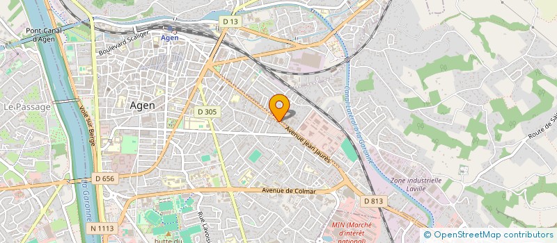 localisation de l'entreprise JEANNOT  AGEN