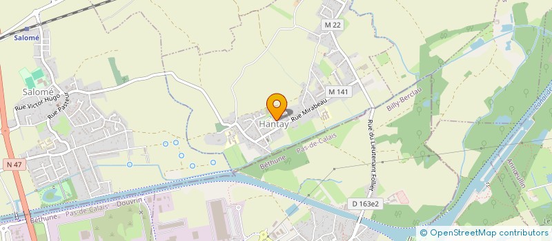 localisation de l'entreprise JEANNOT à HANTAY