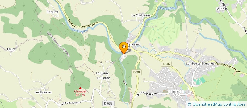 localisation de l'entreprise JEANNOT  LANTRIAC