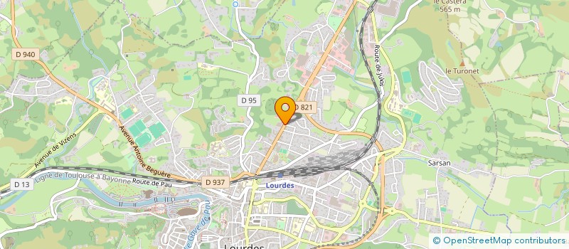 localisation de l'entreprise JEANNOT AMBULANCES  LOURDES