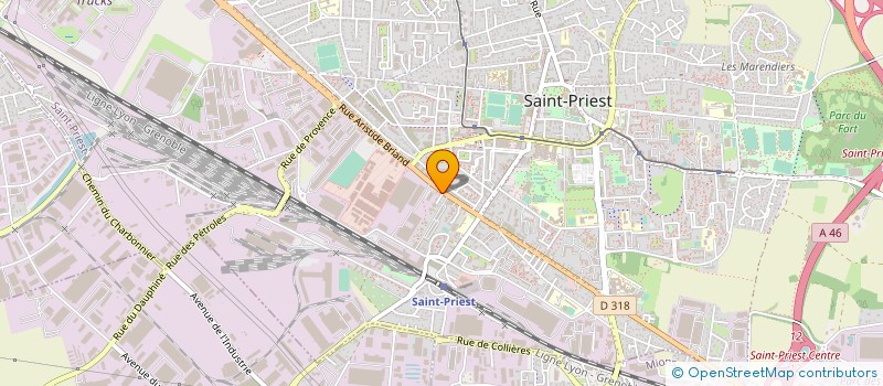 localisation de l'entreprise JEANNOT FRERES SARL à SAINT-PRIEST
