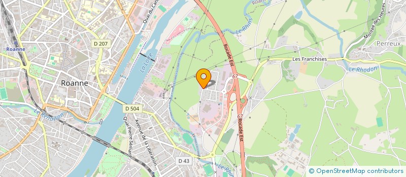 localisation de l'entreprise JEANNOT TOITURES  PERREUX