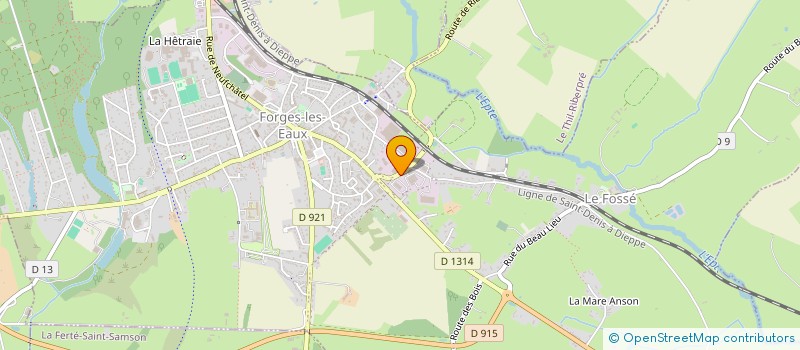 localisation de l'entreprise JEANOT SARL à FORGES-LES-EAUX