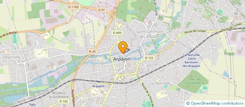 localisation de l'entreprise JEANPA à ARPAJON