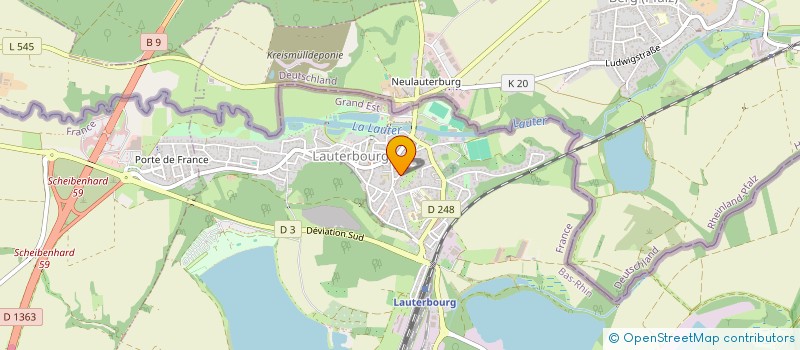 localisation de l'entreprise JEANPIERRE  LATTES ARCHITECTE  LAUTERBOURG