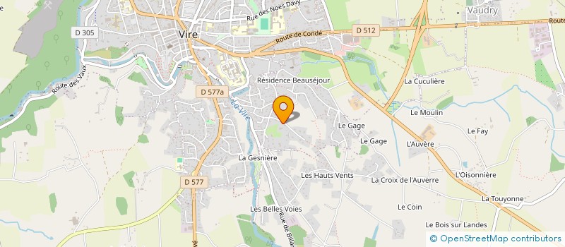 localisation de l'entreprise JEANRIMAD  VIRE-NORMANDIE