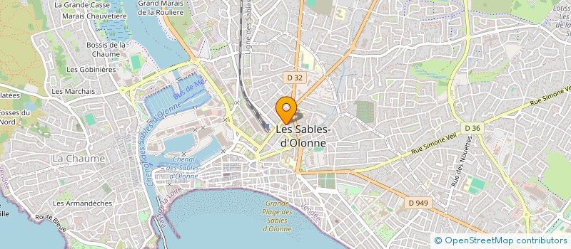 localisation de l'entreprise JEANROSA à LES SABLES D'OLONNE