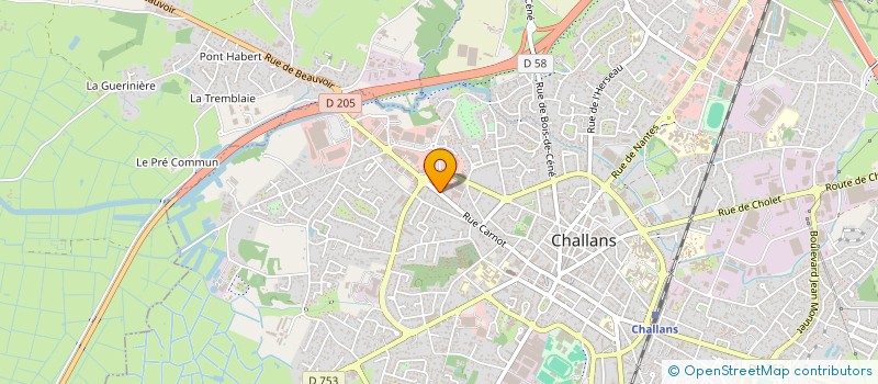 localisation de l'entreprise JEANTOT PLAISANCE à CHALLANS