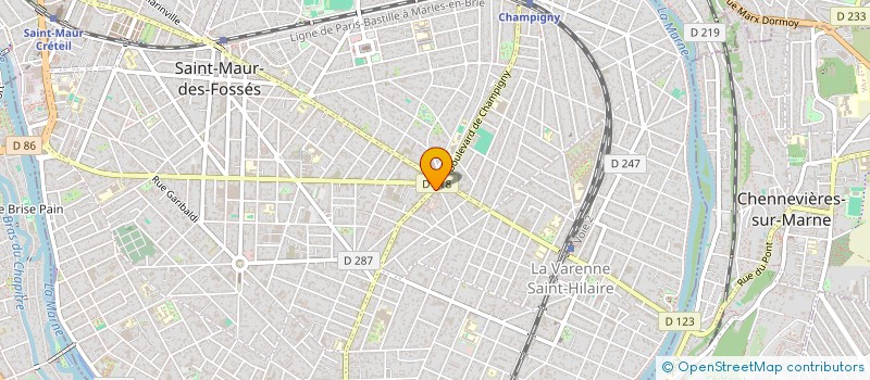 localisation de l'entreprise JEANVAL à SAINT-MAUR-DES-FOSSES