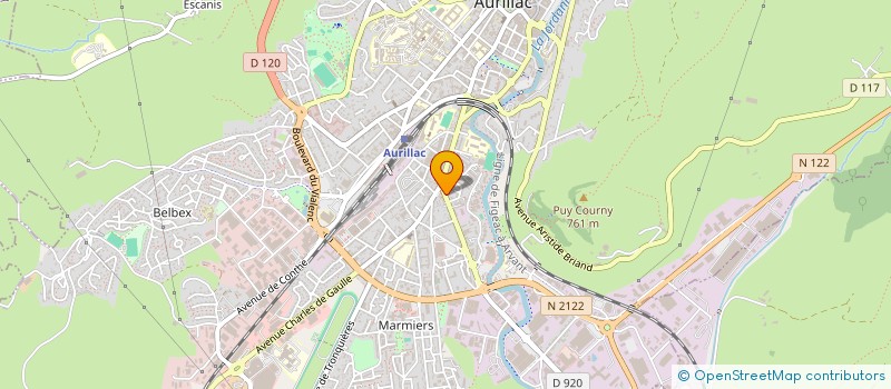 localisation de l'entreprise JEANVILLE PATRIMOINE & FINANCES à AURILLAC
