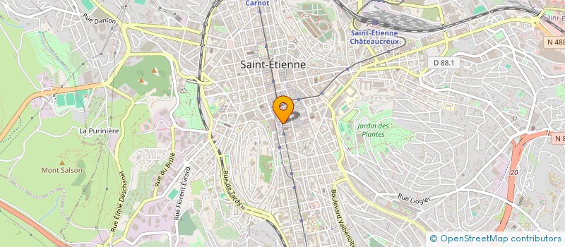 localisation de l'entreprise JEAULY SARL à SAINT-ETIENNE