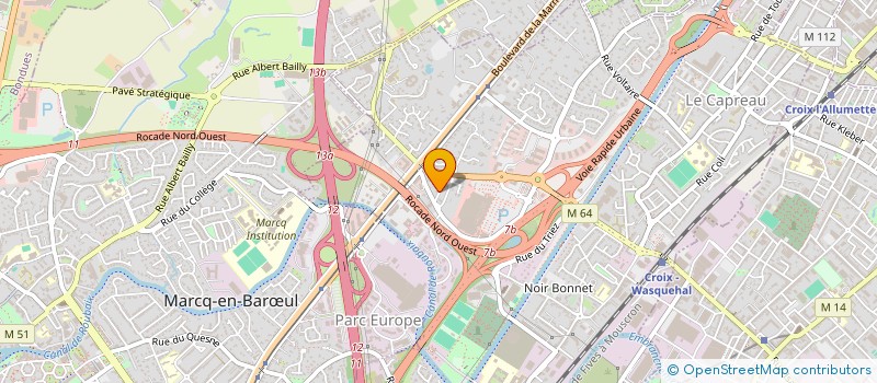 localisation de l'entreprise JEB à WASQUEHAL