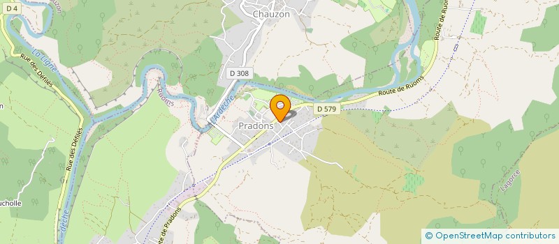 localisation de l'entreprise JEBELINE  PRADONS