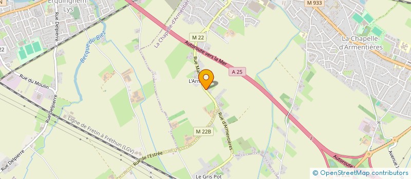 localisation de l'entreprise JEBO PAYSAGES SERVICES  LA CHAPELLE-D'ARMENTIERES