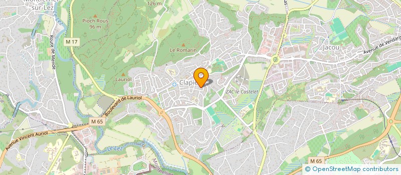 localisation de l'entreprise JEC IMMO  CLAPIERS