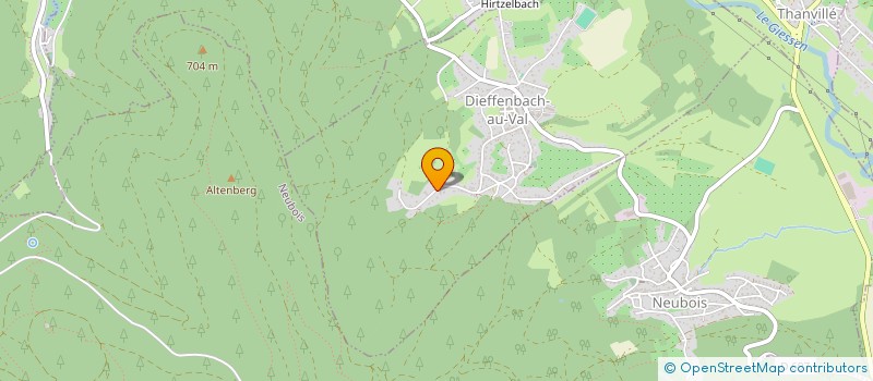 localisation de l'entreprise JECA  DIEFFENBACH-AU-VAL