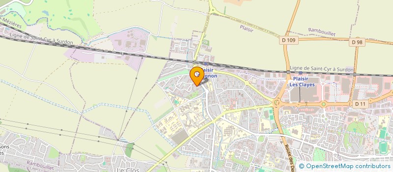 localisation de l'entreprise JECAS  PLAISIR