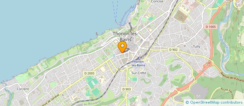 localisation de l'entreprise JECATI à THONON-LES-BAINS