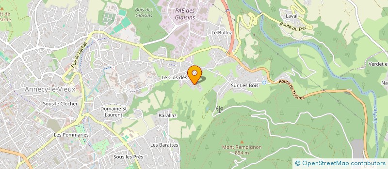 localisation de l'entreprise JECEJUPAU à ANNECY