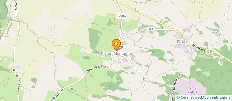 localisation de l'entreprise JECEPE  FAY-EN-MONTAGNE