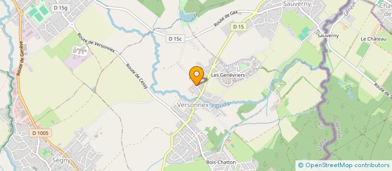 localisation de l'entreprise JECF OPTIQUE à VERSONNEX