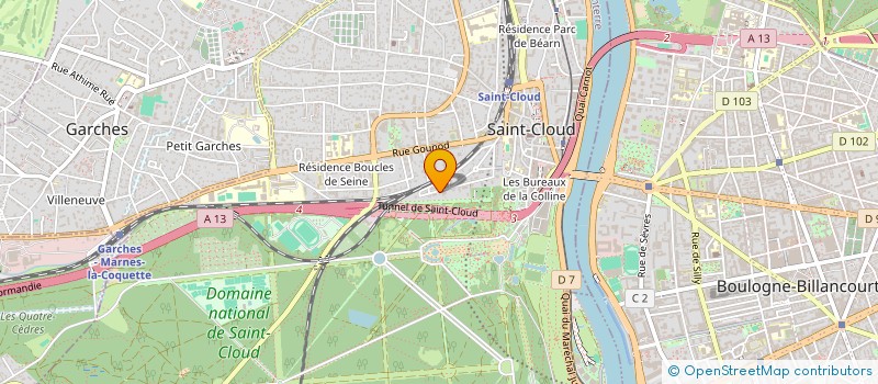 localisation de l'entreprise JECHO à SAINT-CLOUD