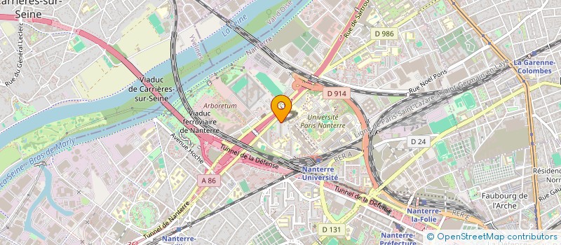 localisation de l'entreprise JECM TRANSPORTS INTERNATIONAUX  NANTERRE