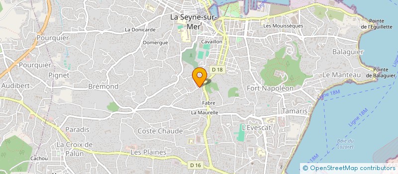 localisation de l'entreprise JECO à LA SEYNE-SUR-MER