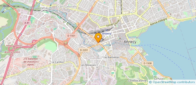 localisation de l'entreprise JECO à ANNECY