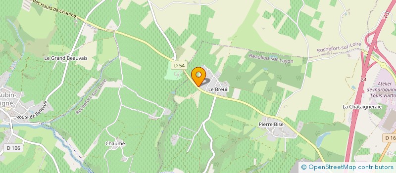 localisation de l'entreprise JECOHO  BEAULIEU-SUR-LAYON