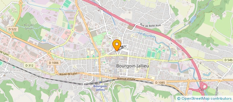 localisation de l'entreprise JECOMA à BOURGOIN-JALLIEU