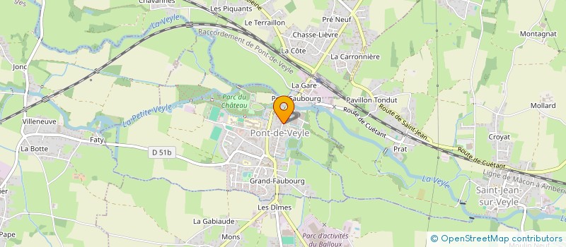 localisation de l'entreprise JECOVI  PONT-DE-VEYLE