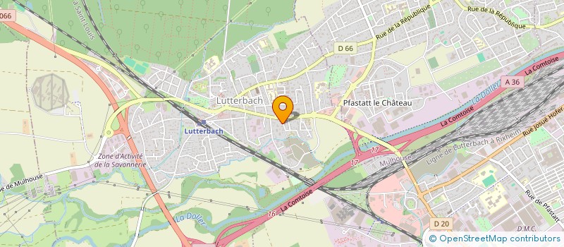 localisation de l'entreprise JECY  LUTTERBACH