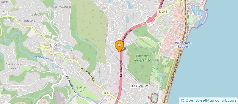 localisation de l'entreprise JECY TRADUCTION  VILLENEUVE-LOUBET