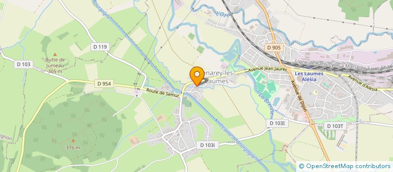 localisation de l'entreprise JECYPA  VENAREY-LES-LAUMES