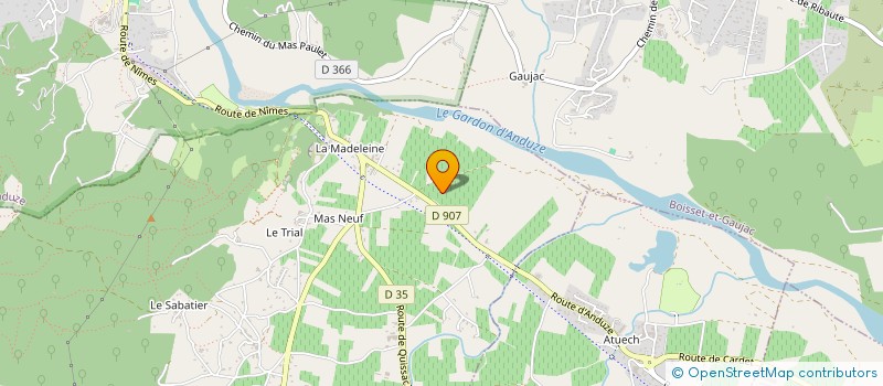 localisation de l'entreprise JED  TORNAC