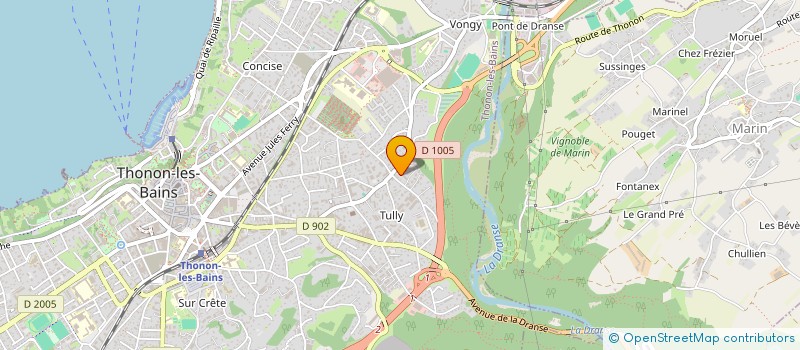 localisation de l'entreprise JED FRANCE à THONON-LES-BAINS