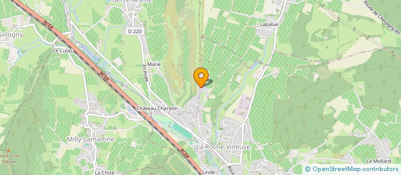 localisation de l'entreprise JEDA CERAMIQUE  LA ROCHE-VINEUSE