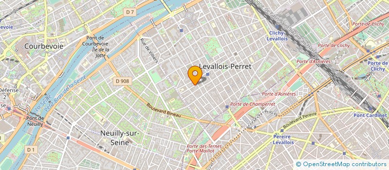 localisation de l'entreprise JEDICOM à LEVALLOIS-PERRET