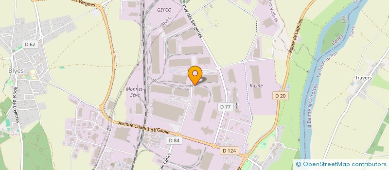 localisation de l'entreprise JEDIFLEX  SAINT-VULBAS